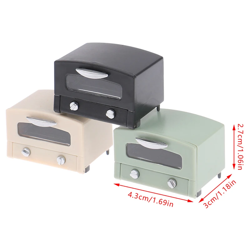 1:12 domek dla lalek miniaturowe domowe urządzenia elektryczne symulacja mikrofalowe urządzenie do pieczenia ciastek Model DIY akcesoria sceny ozdoba