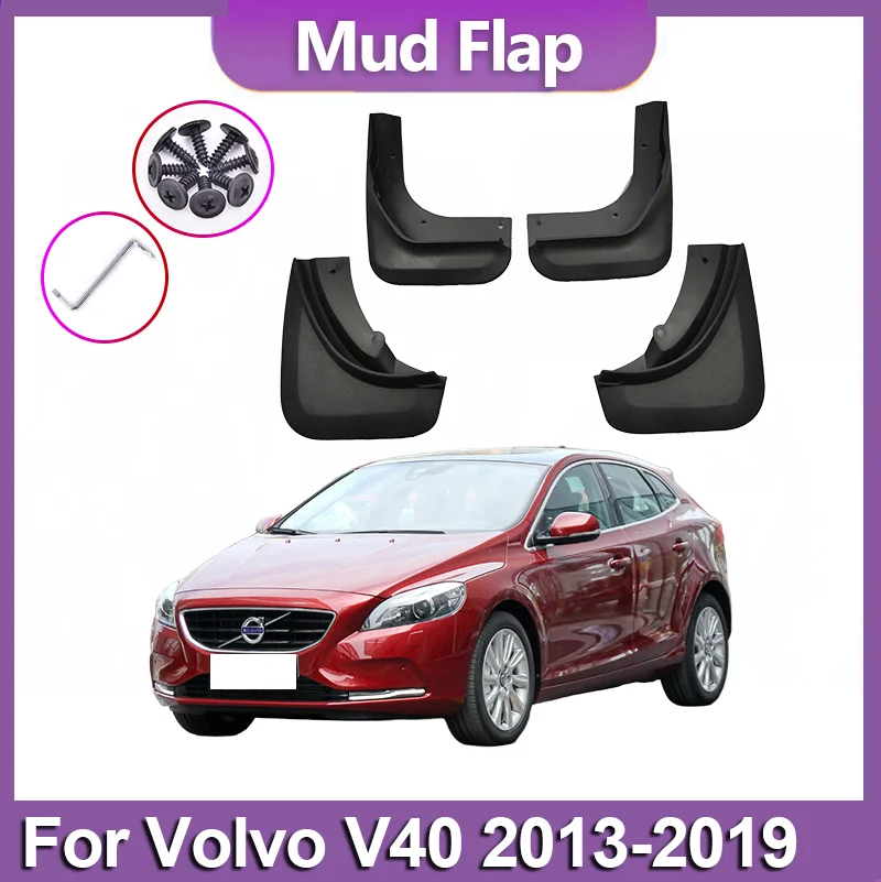 

Mudguards Mudflap For Volvo V40 2013 2014 2015 2016 2017 2018 2019 Front Mud Rear Flaps Splash Guards Accessories 4pcs