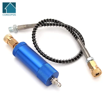 高圧手動ポンプフィルター,ナイロンホース付き,クイック切断,エアコンプレッサー,水油分離器,コットンフィルターエレメント