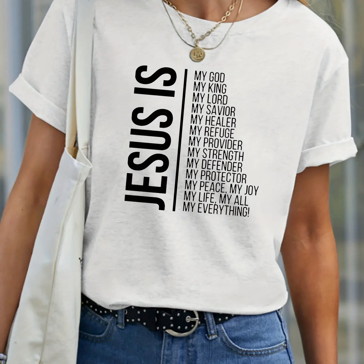 100%cotton Jesus T Shirt Short Sleeve High Quality Womens Tee Famale Clothing