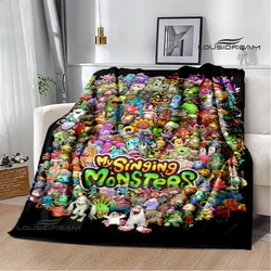 Game My Singing Monsters printed blanket Flange Warm blanket picnic blanket Soft and comfortable blanket Birthday Gift