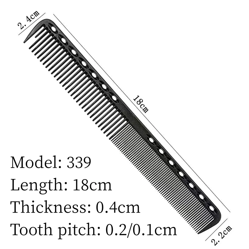 Barber\'s Comb 332  333 339 452 Pro Haircut Comb Hair Salon Hair Brush Teeth Dense Teeth Hairstylists Hairdressing Tools Y0511