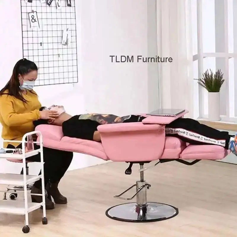 

Chair Barber Chairs Beauty Designer Reclining Professional Luxury Salon Furniture Beauty Salon Lift Eyelash Nail Art Sofa Chair