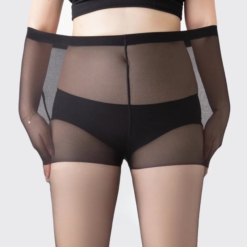 

XL XXXL Plus Size Slim High Waist Pantyhose Women Sexy Ultra Thin Breathable Transparent Underwear 10D Anti Hook Stockings