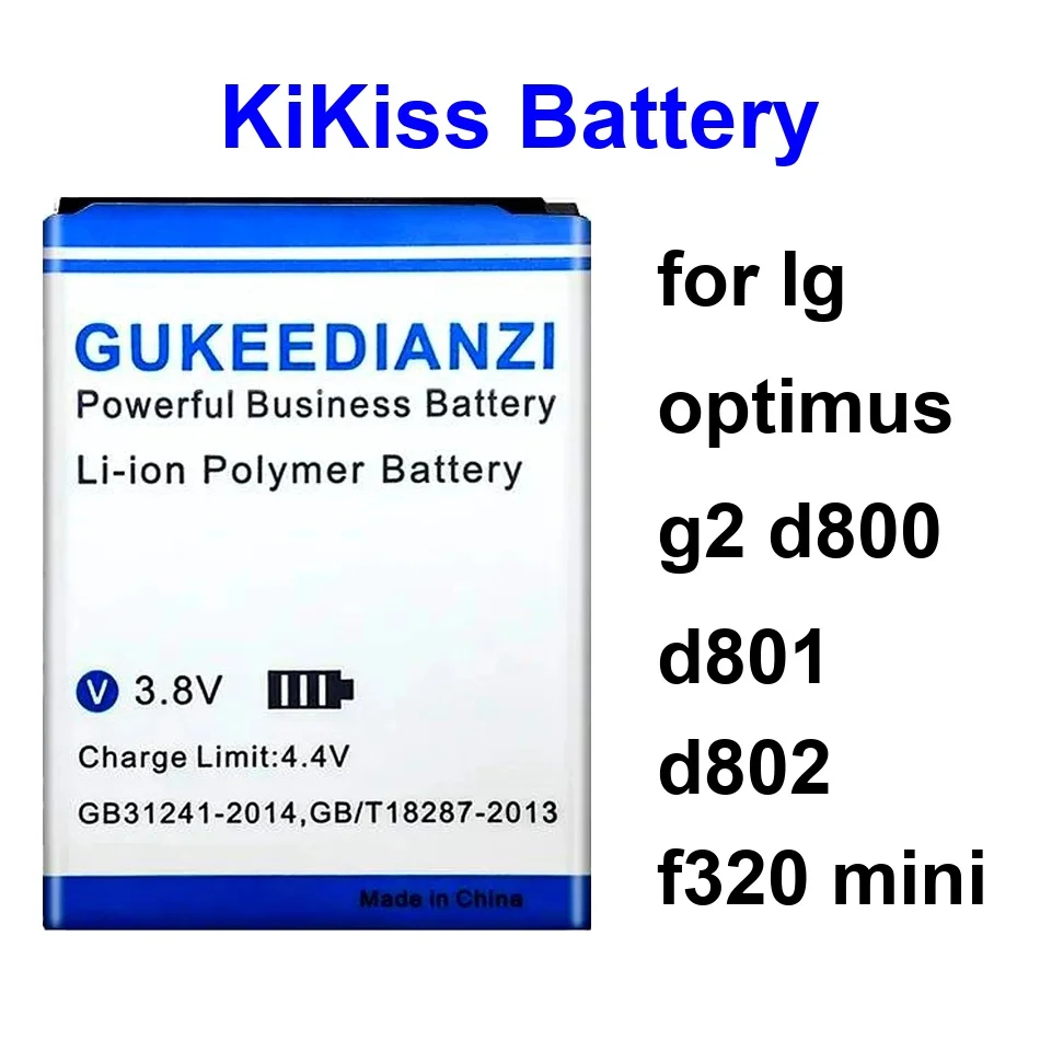 

Mobile Phone Battery Durable BL-59UH BL-T7 BL-54SG 3900-4900Mah For LG Optimus G2 D800 D801 D802 F320 Mini