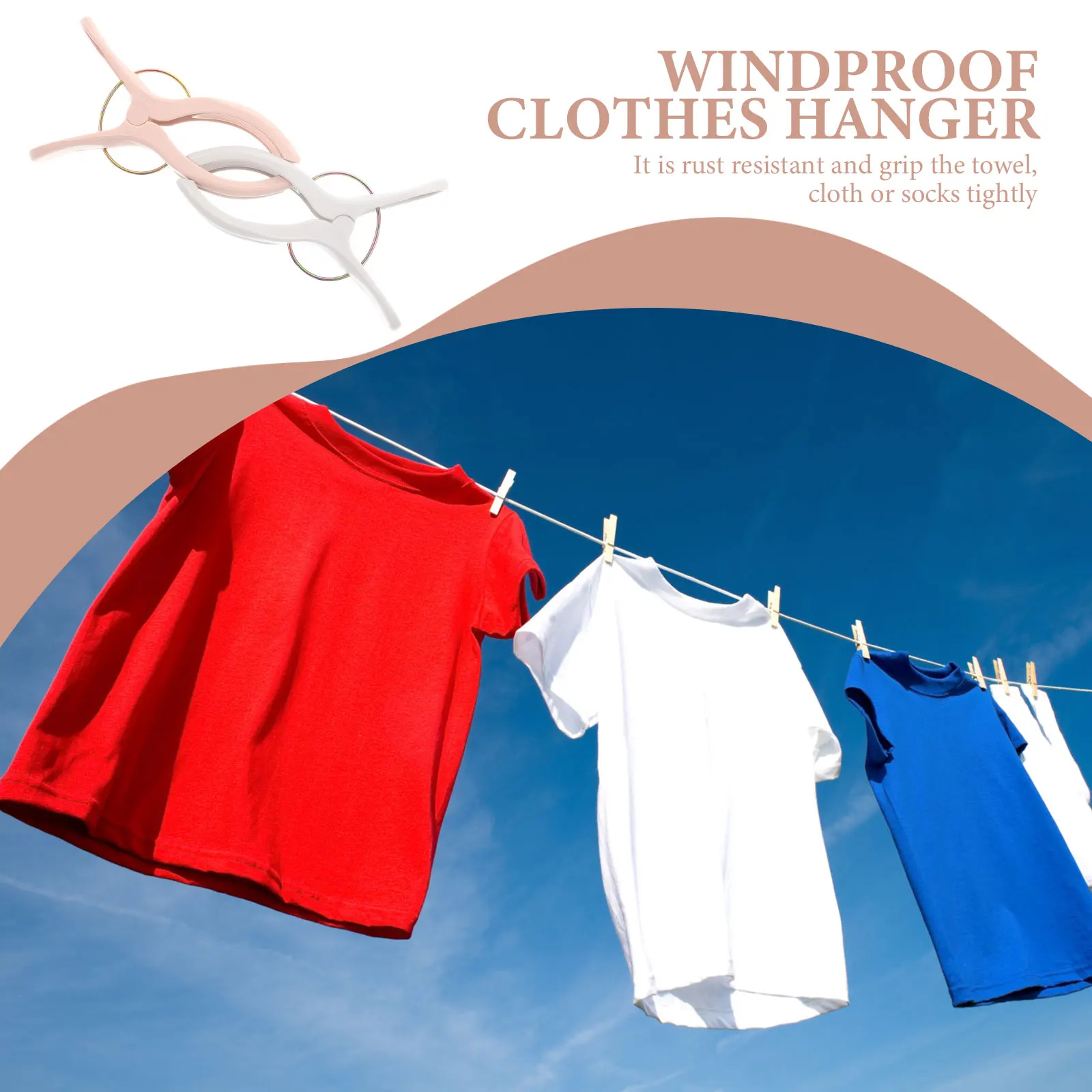 

12pcs Thickened Pp Windproof Quilt Clips Big Clamp Force Anti-Slip Handle Beach Towel Fixator Household Clothes Hanger