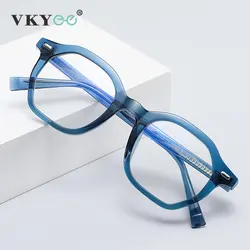 VICKY Retro Unisex Anti Blue Light Blocking Reading Glasses Women Anti-reflective  Eyeglasses Prescription Glasses Men PFD2095