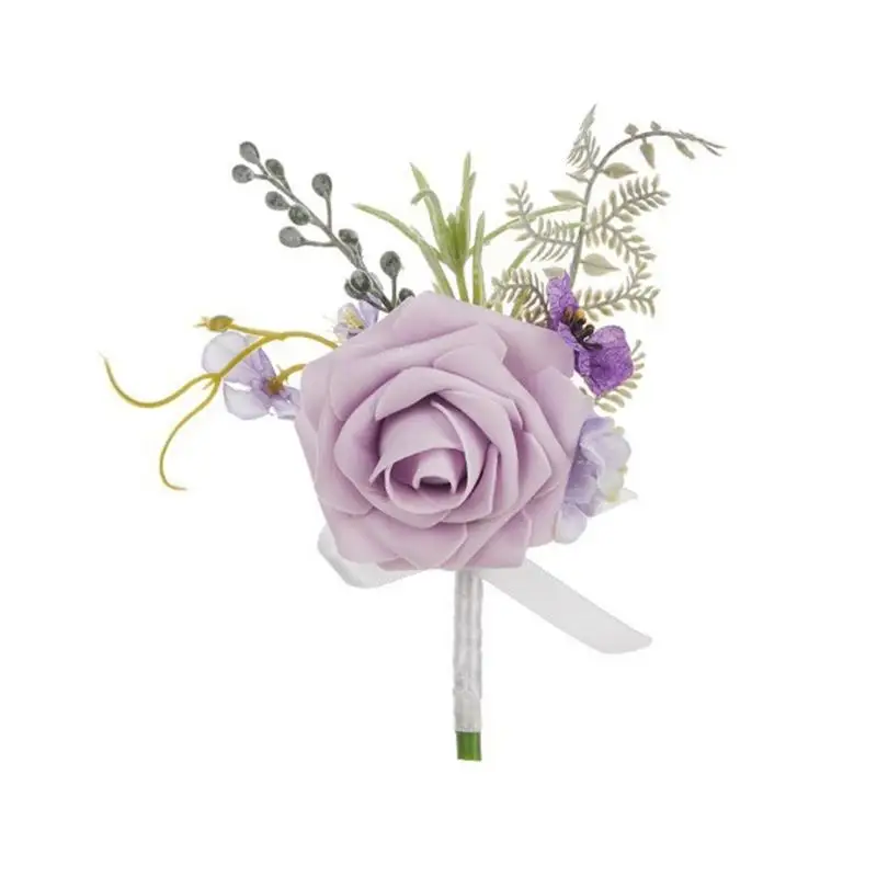 

A52E Wedding Boutonnieres Artificial Flower Arrangement for Wedding Reception Wedding Ceremony Engagement Decors