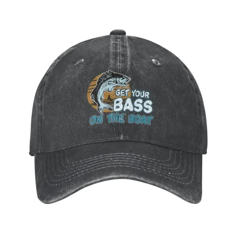 

Personalized Cotton Awesome Bass Fishing Baseball Cap for Men Women Adjustable Fish Lover Dad Hat Streetwear