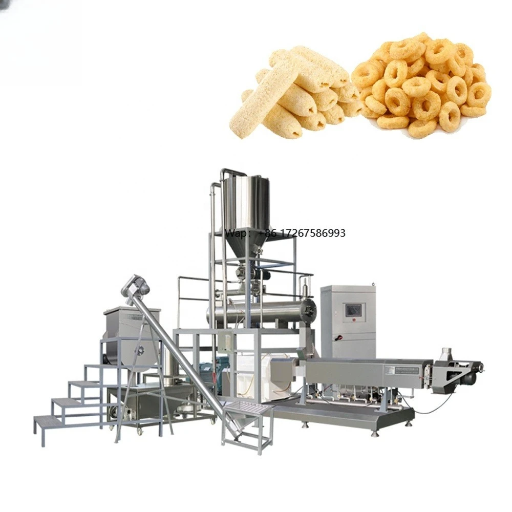 Automatische Lebensmittelmaschine für Puffed Snacks Extruder