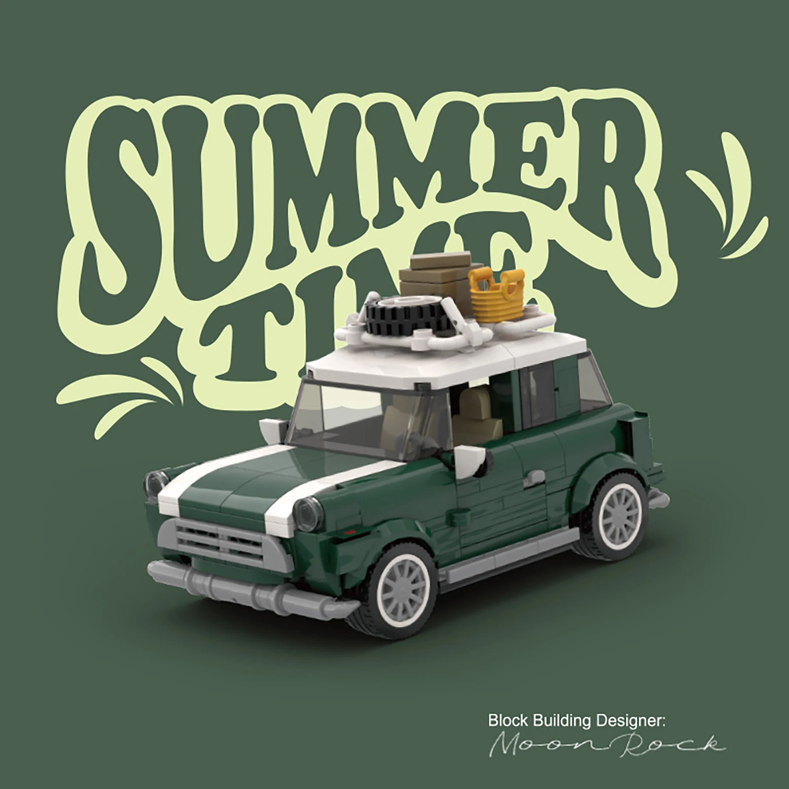 

PB8804 MINI Station Wagon 8 Stud Vehicle Кирпичная модель 340 шт. Маленький строительный блок Военный грузовик для детей Коллекционный подарок на праздник
