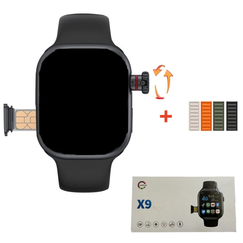 

Смарт-часы X9, AMOLED, 4G ROM, Bluetooth, 49 мм, водостойкие