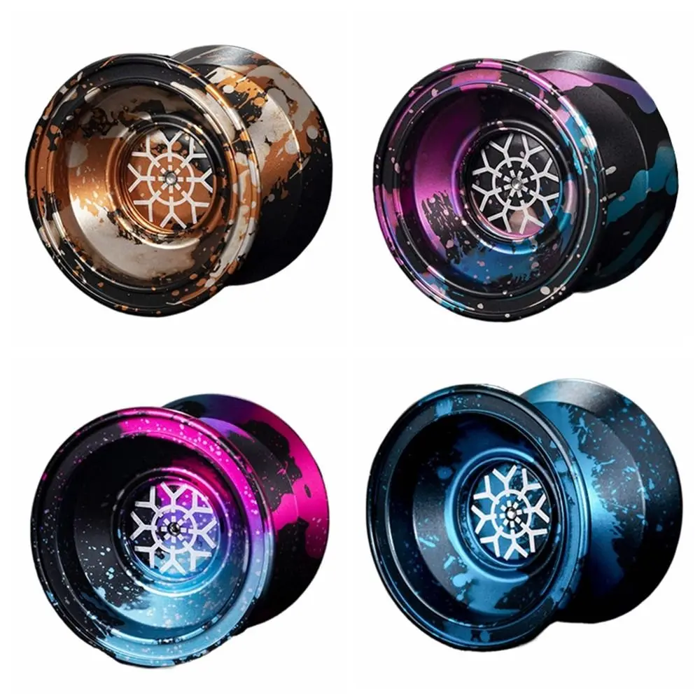Classic 10 Ball Bearing Metal Yoyo High Speed Alloy Aluminum Yo Yo Spinning String Unresponsive Yoyo Ball Gift
