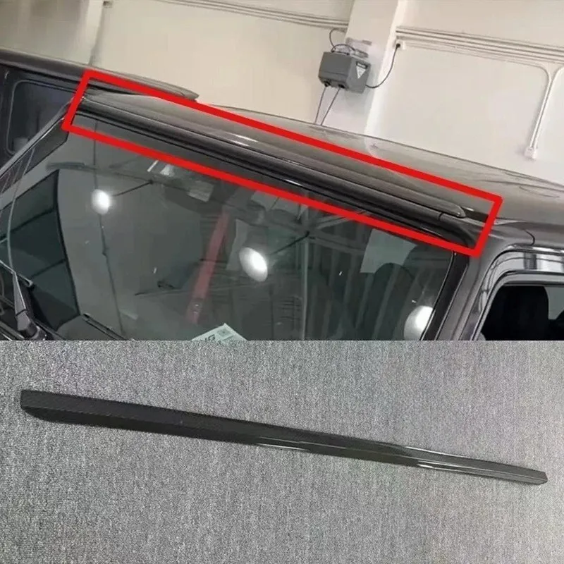 Front spoiler For Mer cedes-Ben z G-Class G63 G550 G500 G350 For Modification  Carbon Fiber Roof Noise Reduction Strip And Spoil