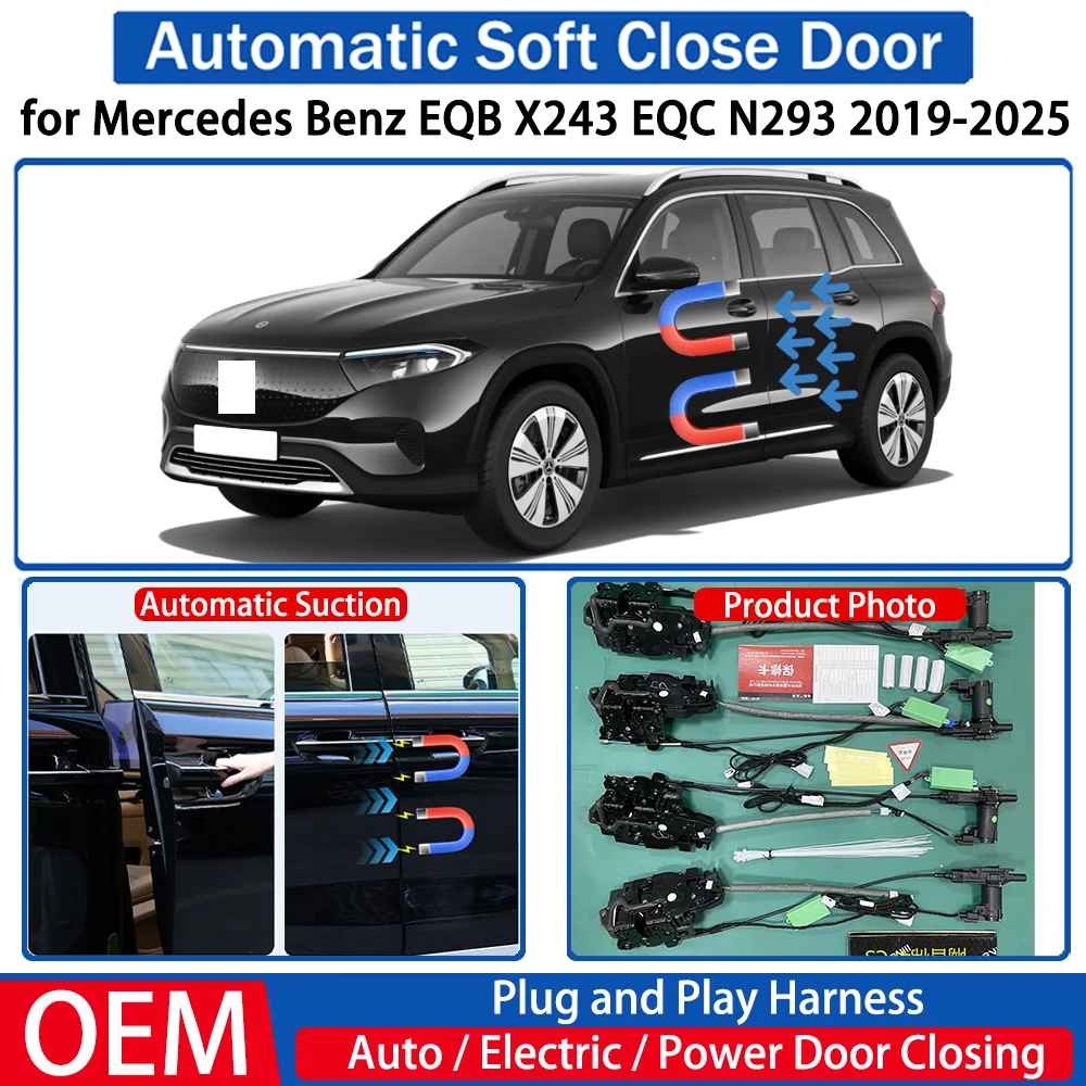 

for Mercedes Benz EQB X243 EQC N293 2019-2025 Car OEM Automatic Soft Close Door Electric Suction Kit Auto Power Closing System