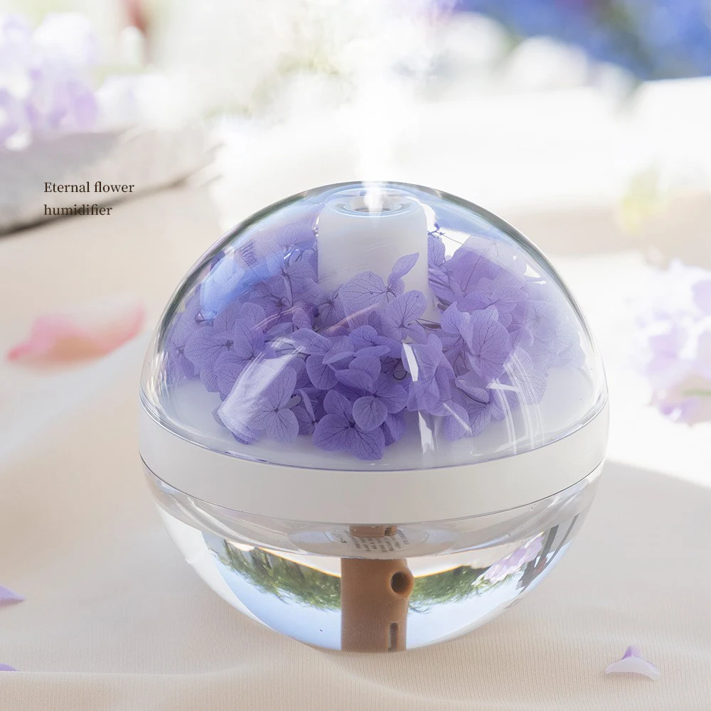 Lele Duo's new product, Eternal Flower Humidifier, mini small bedroom desktop atomization humidification