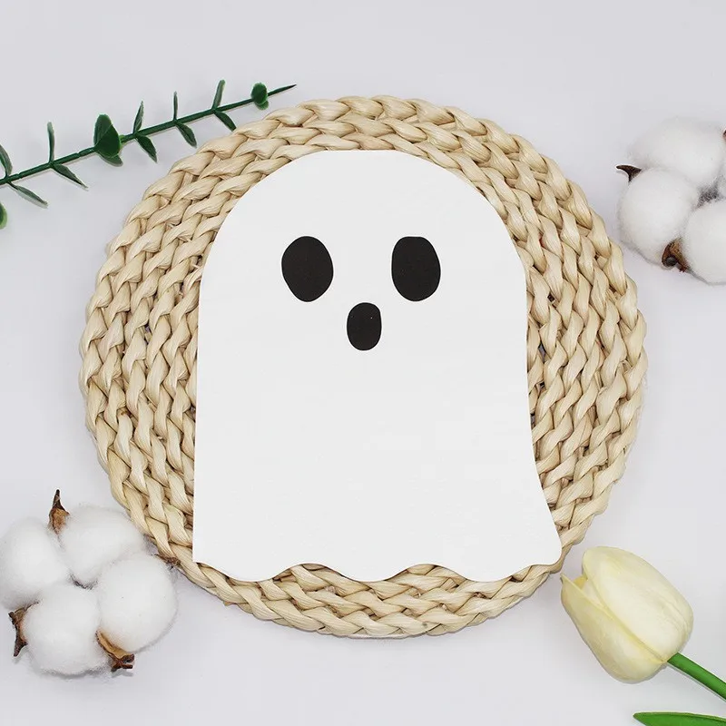 

20pcs/pack Creative Ghost Disposable Napkins Halloween Party Tissue Home Hotel Restaurant Holiday Decoration Paper