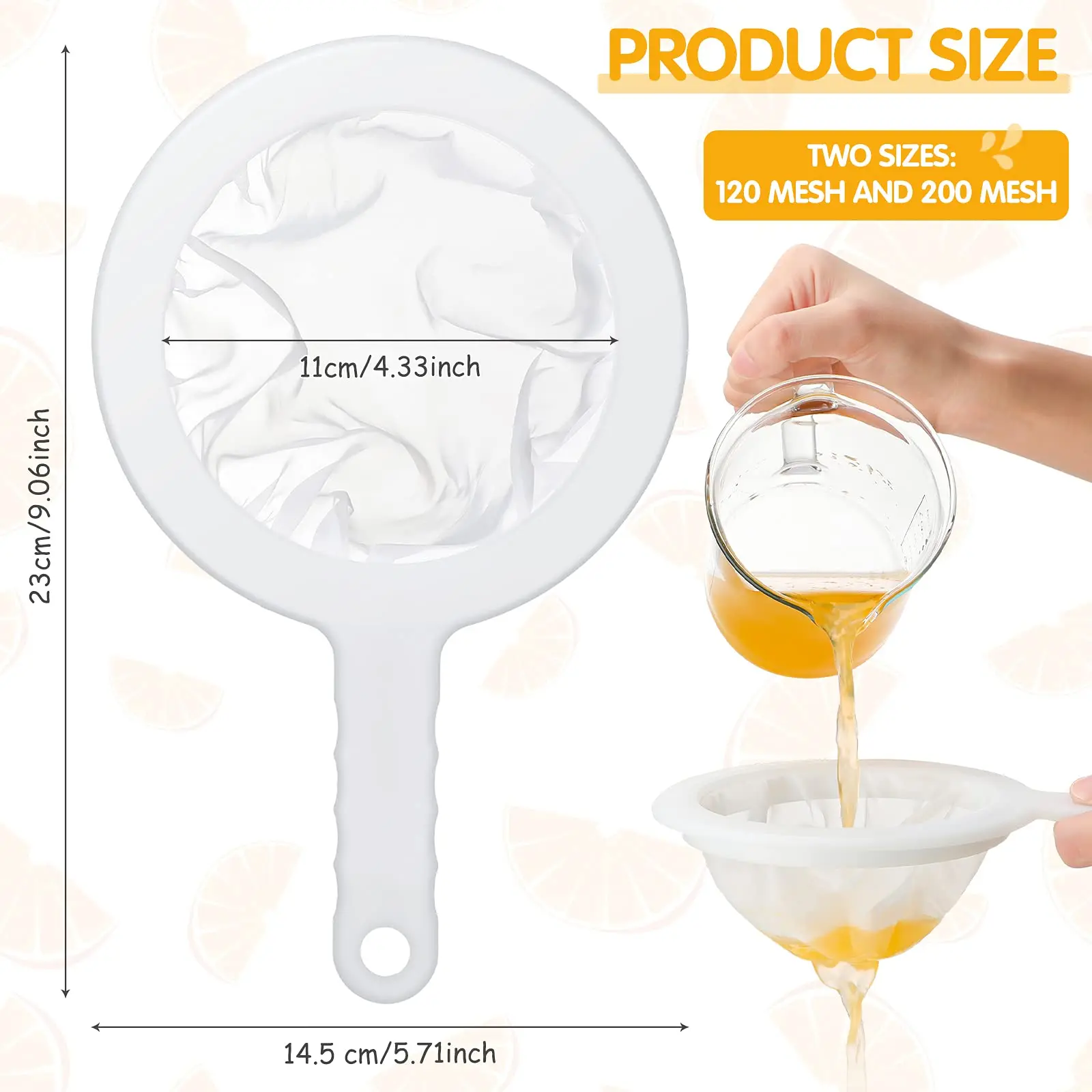 Juice Squeezing Leaking Net Kitchen Gadgets Kitchen Colander With Handle Household Soymilk Filter Tools Slag Separation Filter