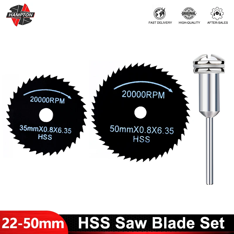 hampton-hss-mini-lamina-de-serra-circular-22-50mm-com-mandril-de-3175mm-disco-de-corte-de-madeira-metal-para-ferramenta-rotativa-dremel