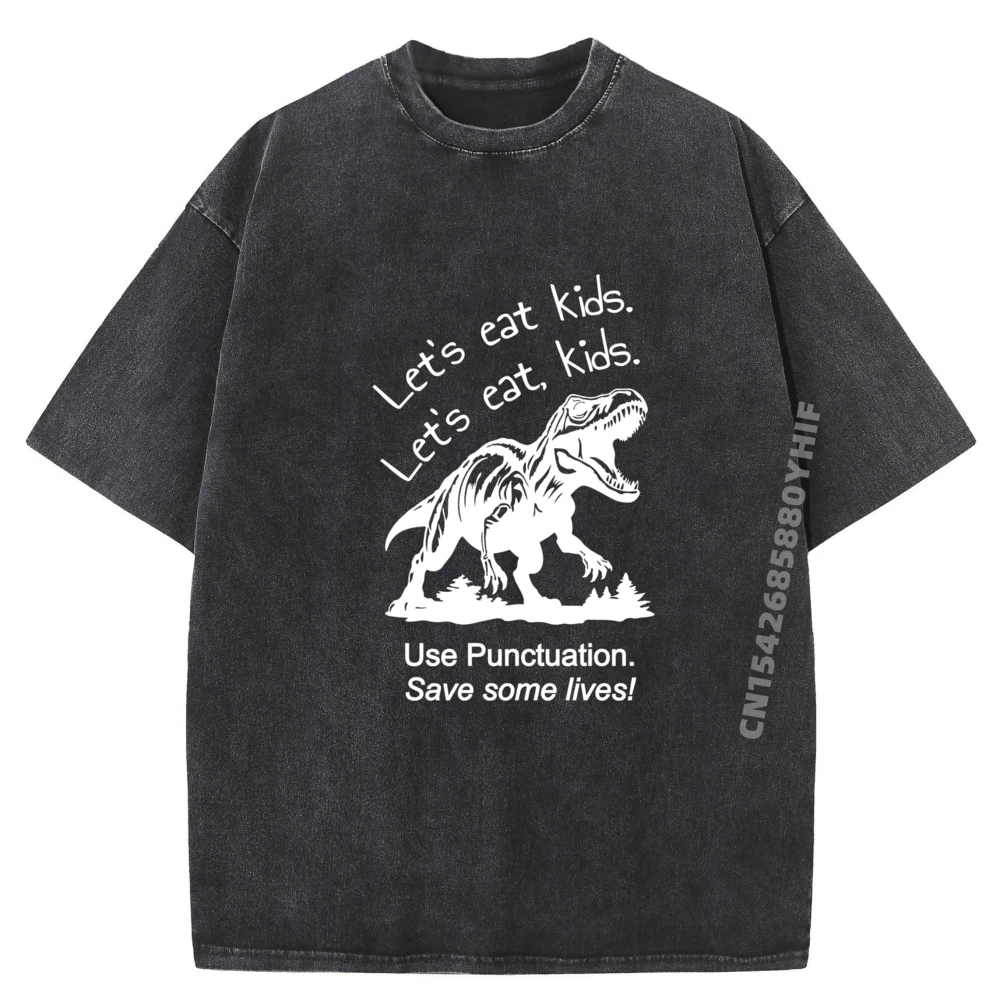 

Let is Eat Teacher Grammar Забавные рубашки Мужская модная и модная одежда с рисунком Ретро стираная рубашка