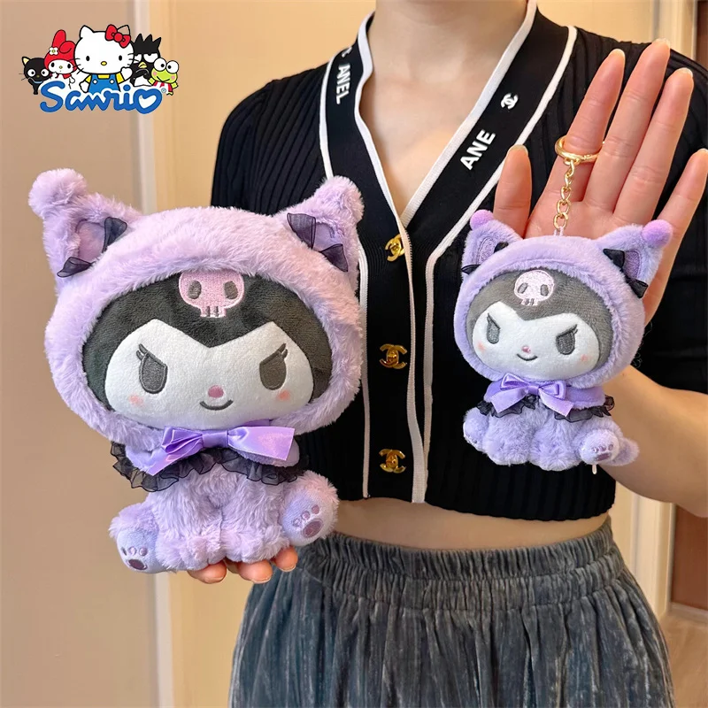 Sanrio Puppe Schlüsselanhänger Kawaii Hellokitty Kuromi Melody Cinnamoroll Zimmer Rucksack Dekoration Plüsch Puppe Anhänger Mädchen Festivals Geschenk