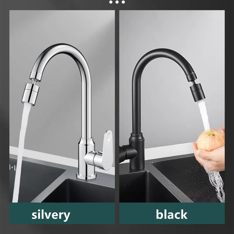 New 2 Mode Kitchen Faucet Spray Head Filter Adjustable 360° Rotary Splashback Tap Nozzle Bubbler Kitchen Sink Faucet Aerator image 3