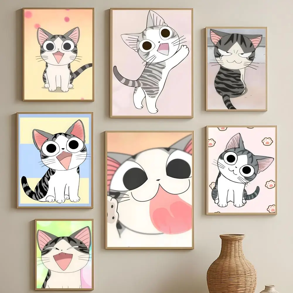 slice anime Chi's Sweet Home Poster HD Self-Adhesive Waterproof Wall Art Easy to Apply Multi-Scene Decor