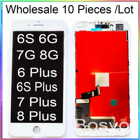 Wholesale 10 pieces / Lot For iPhone 6 6G 6S 7 7G 8 8G Plus Screen Lcd Display With Touch Assembly