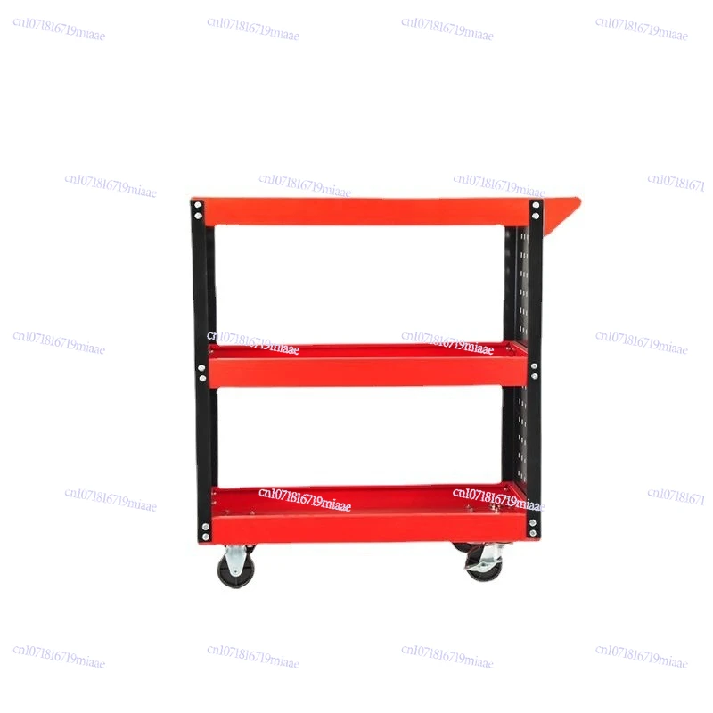 

Three-layer trolley with universal brake wheel with orifice plate hanging box parts storage car tool car