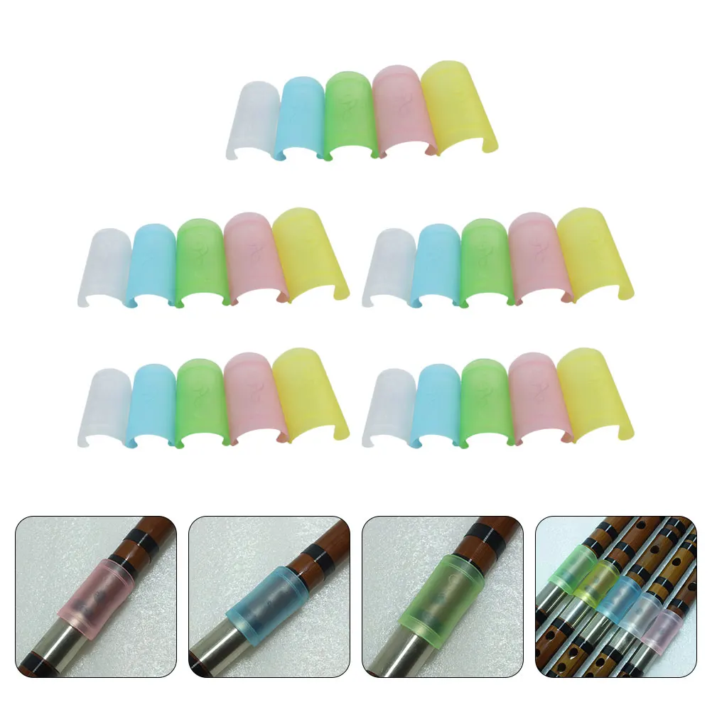

25 Pcs Flute Films Plastic Protectors Lightweight Durable Anti Drop Long Lasting Easy Install Excellent Fit Great Gift Musicians