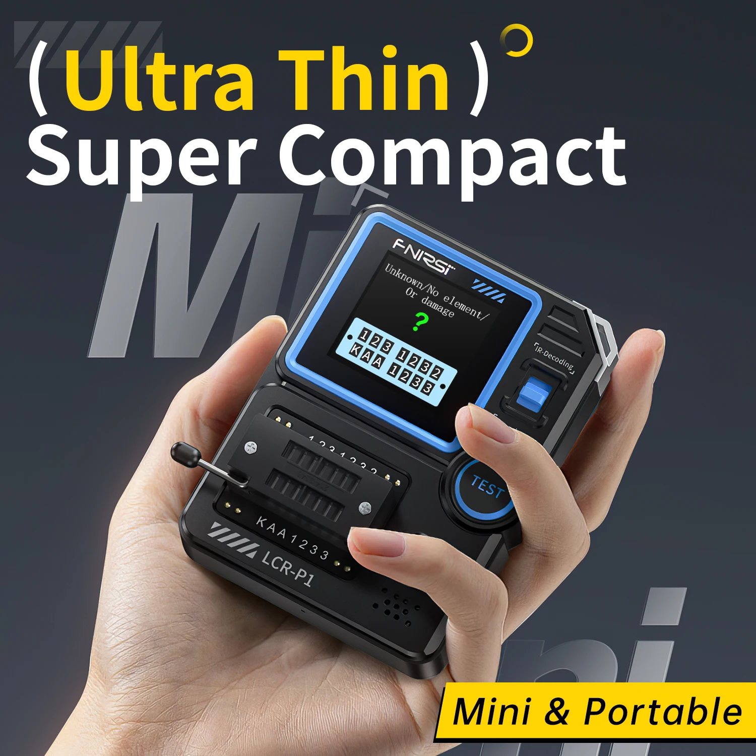 FNIRSI LCR-P1 Digital Transistor Tester 1.44
