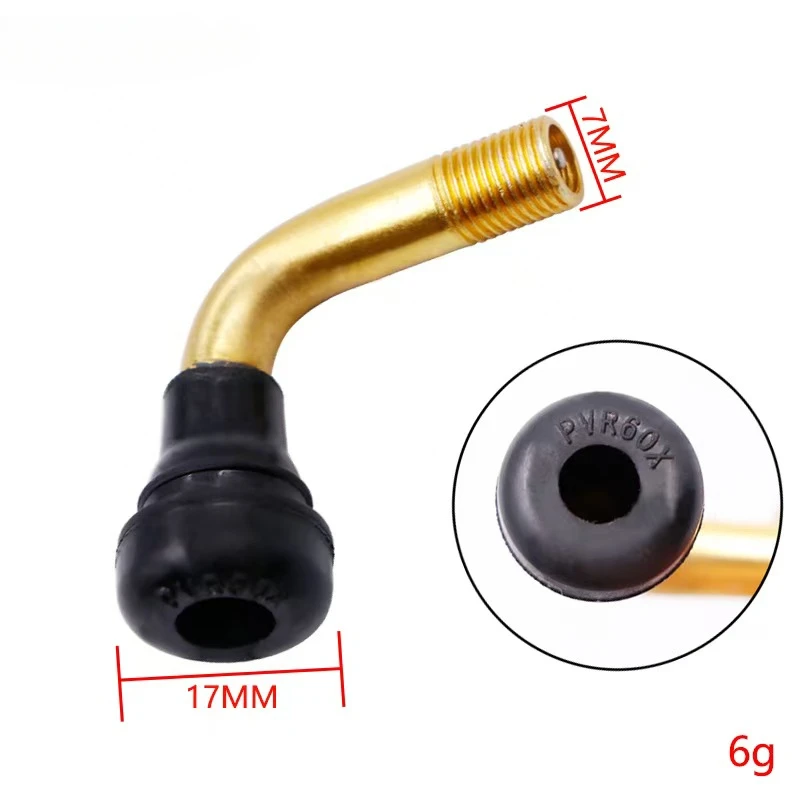 4 Stück/Set, 90-Grad-Gummi-Winkelventil für schlauchlose Reifen, Ventilschaft für schlauchlose Felgen (PVR40/PVR50/PVR60/PVR70) – Detail 3