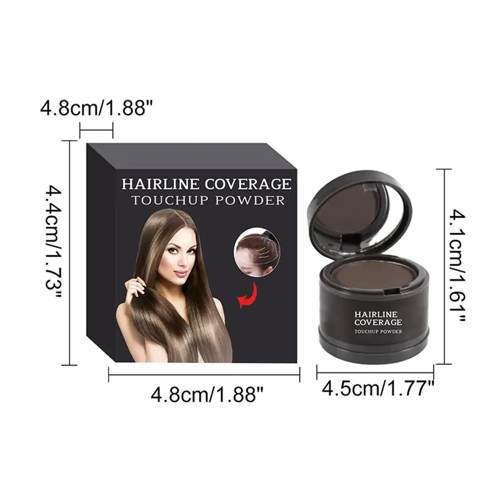 Hairline Repair บรรจุผงฝาครอบรากซ่อมสีบางหน้าผาก Beard FILLER Volumizing กันน้ําผมปุยแป้ง