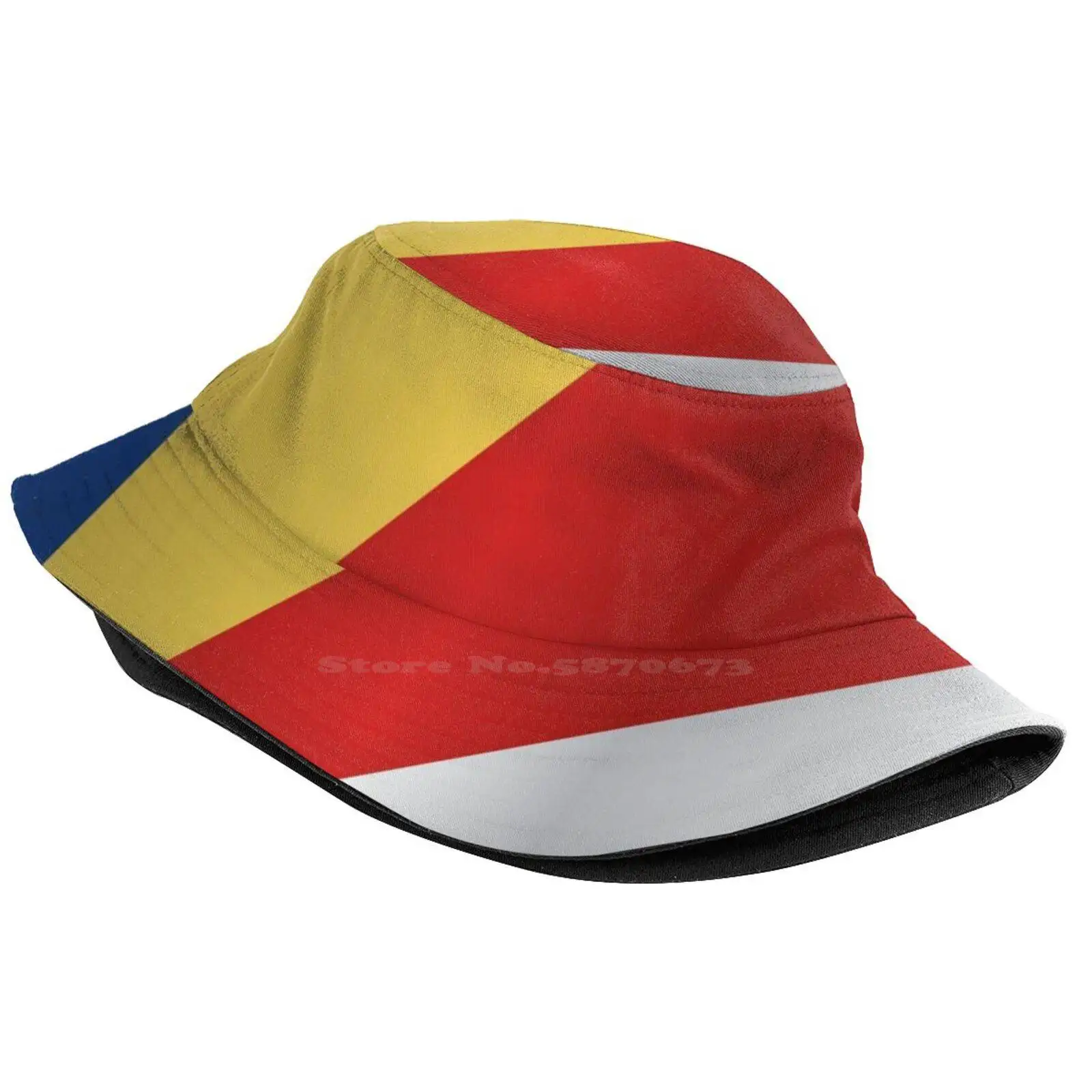 Seychelles Flag Sun Cap Fisherman Hat Bucket Hats Seychelles National Flag National Flag Of Seychelles Seychelles Africa Waving