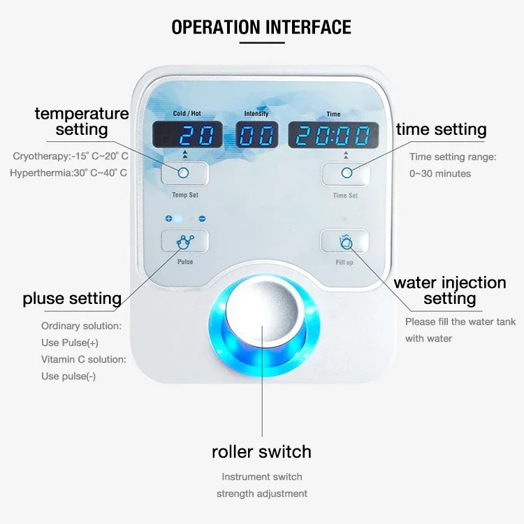 Beauty Equipment Salon Furniture Face Lift Anti Aging Ems Cool Hot D-Cool Electroporation Professional Skin Cooling Device