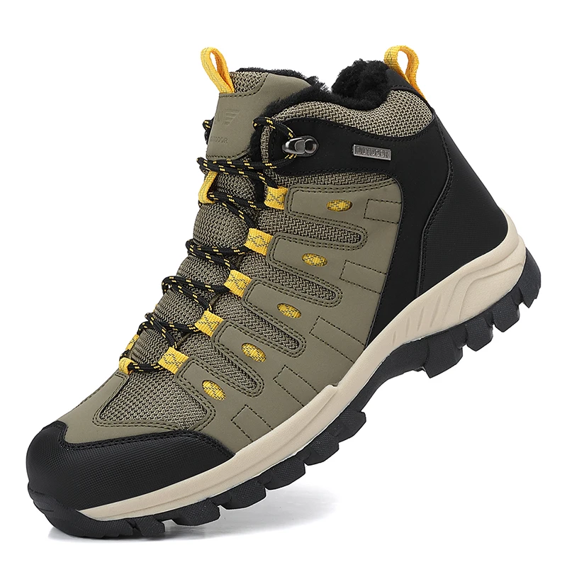 

arge Size 48 Hiking Boots Men Summer Winter Outdoor Warm Fur Non Slip Fashion Women Footwear Boys Outdoor Work Ankle Boot Fall