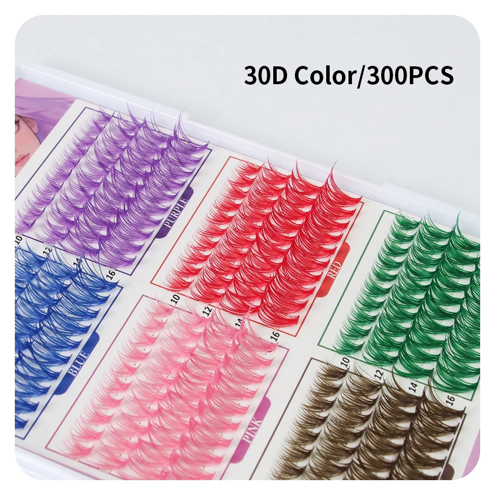 ANNAFRIS DIY ふわふわクラスターラッシュ 大容量 ロシア製 個別まつげミックストレイ フェイクミンククラスターラッシュエクステ