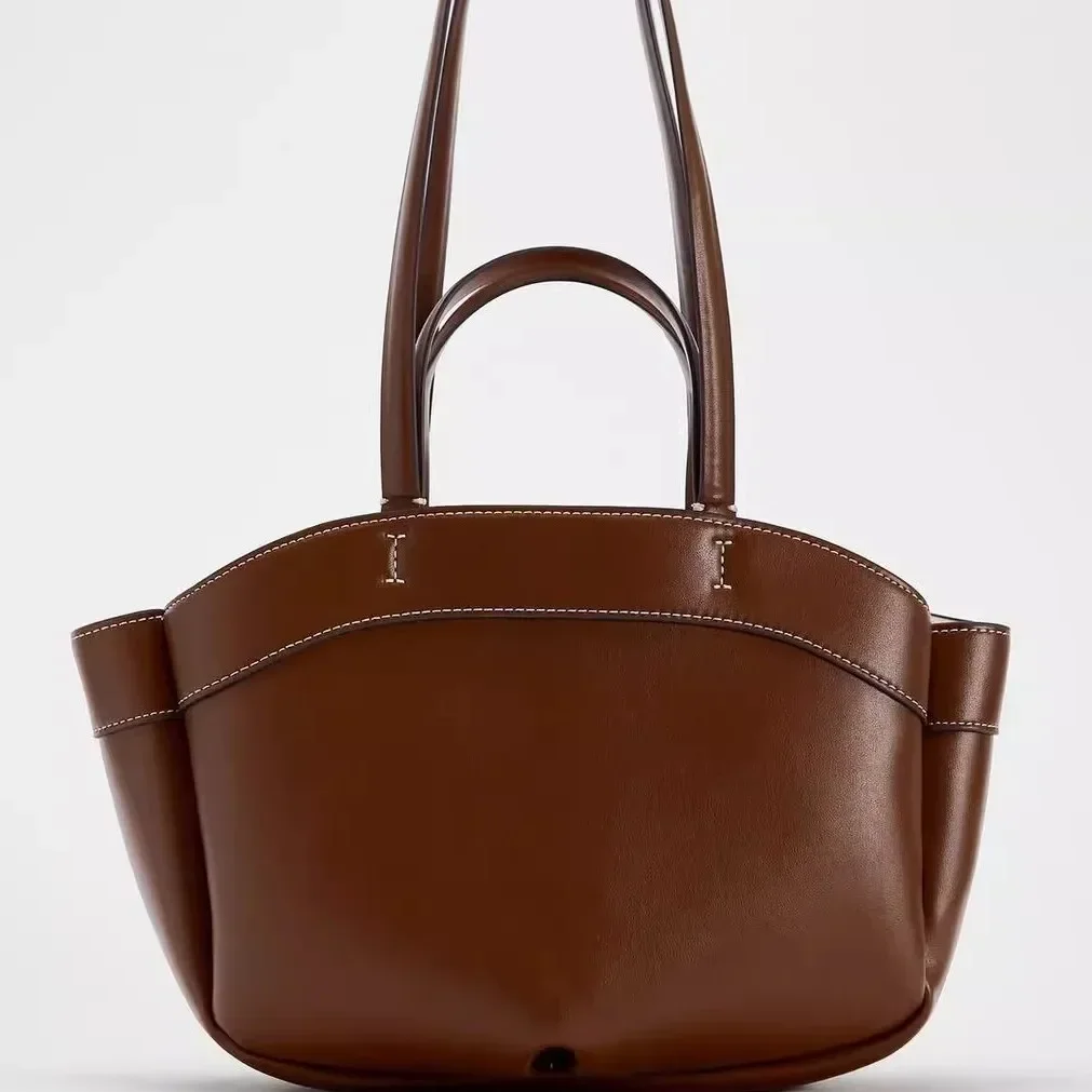Luxury Tote Designer Bags For Women PU Leather Handbags Large Shoulder Bag High Quality Composited Bag 5 Bucket Women Bags image 5