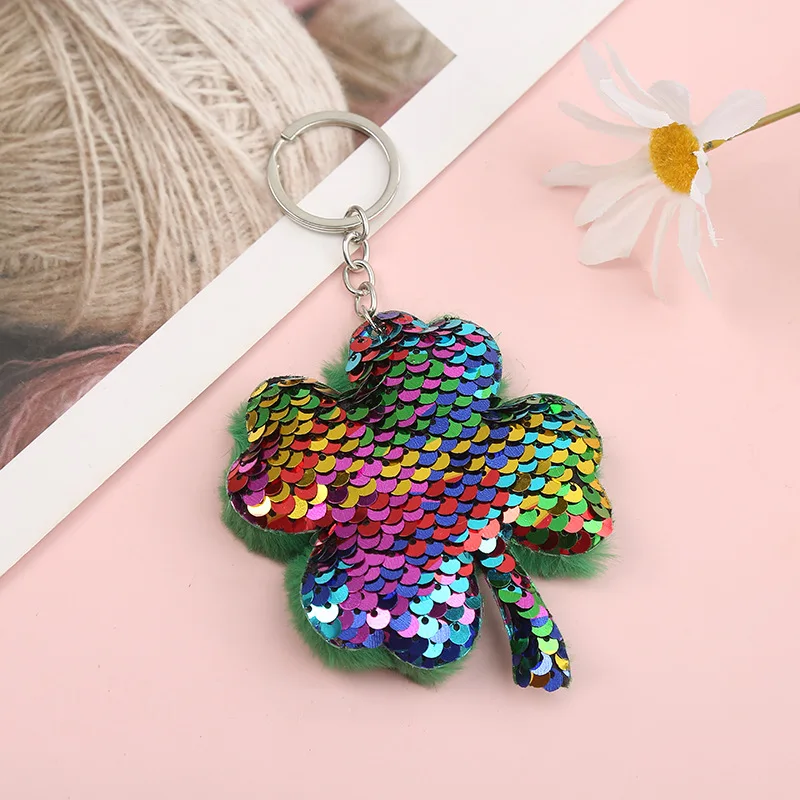 Atacado Sequins Glossy Plush Pendant, Acessórios para saco, Stuffed Gift Keychain, Depósito primeiro para obter desconto, 1000pcs por lote