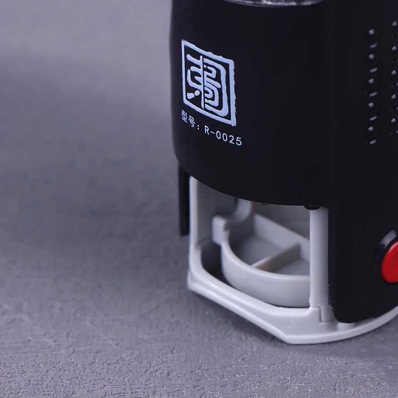 Customizable Self-Inking Stamps 25/30/40/50mm Round Large Size Self Inking Custom Text Stamp