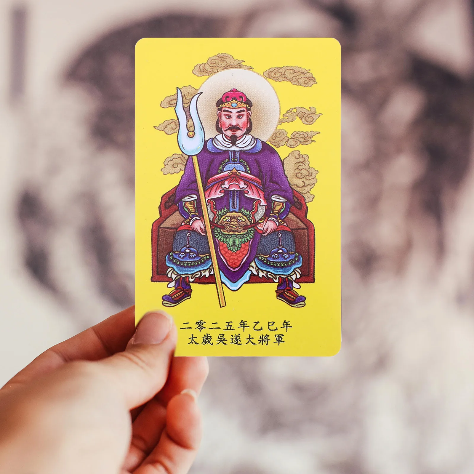 10 قطعة بطاقة تاي سوي فنغ شوي تميمة المحمولة حماية تميمة لسنة الأفعى السنة الصينية الجديدة الحظ الازدهار