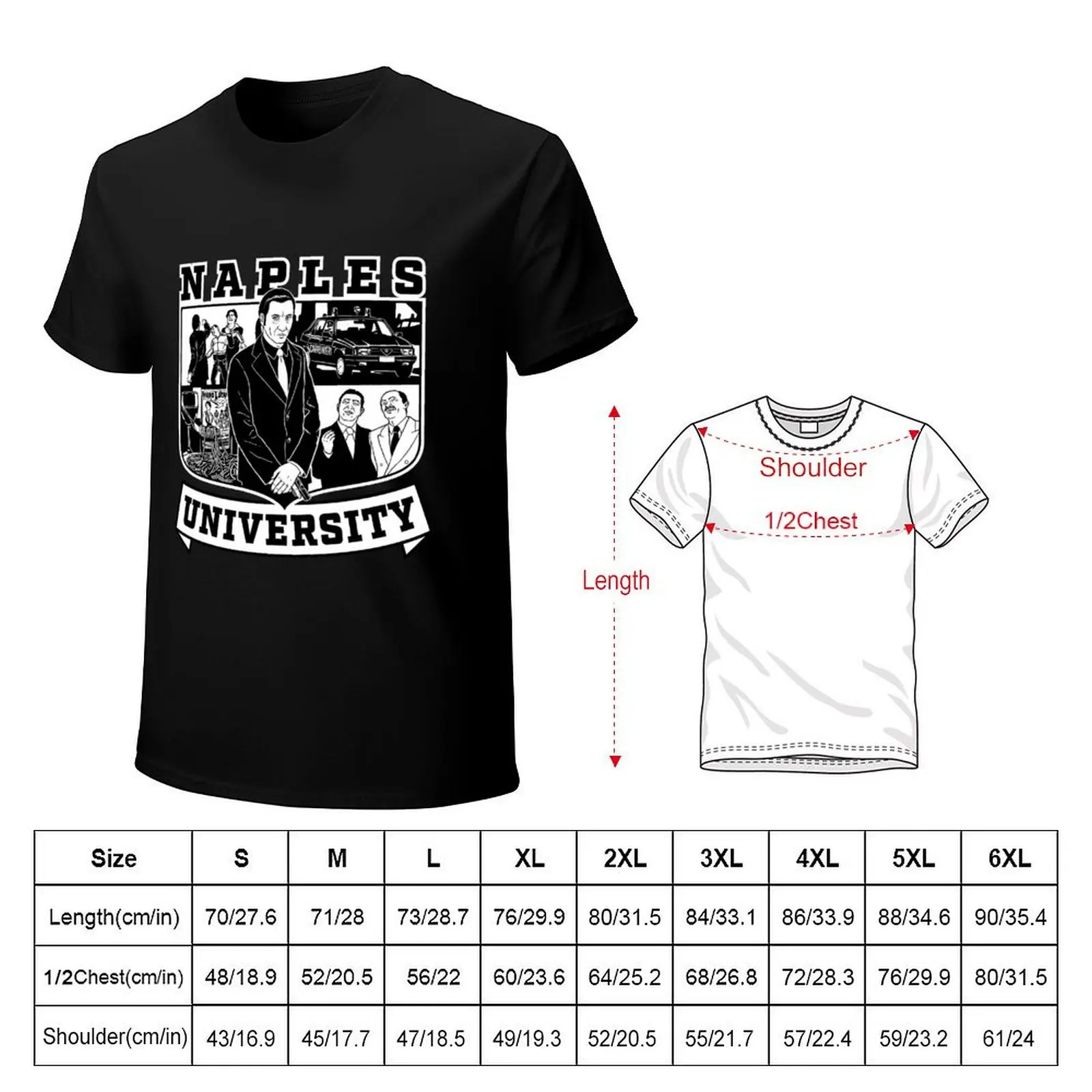 Naples University - The Sopranos T-Shirt Casual Daily Graphic Tee