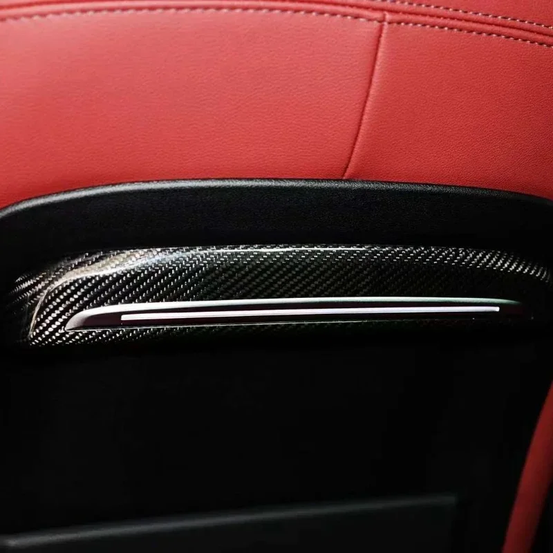 

For BMW New 3 Series G20 G28 Real Dry Carbon Fiber 2019-2022 Front Seat Backrest Panel Trim Interior Modification Accessories