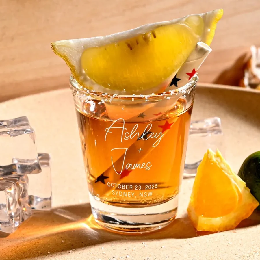 

Personalized Shot Glass, Custom Shot Glasses for Wedding Shot Glasses, Personalized Wedding Favors, Bachelorette Party Gifts