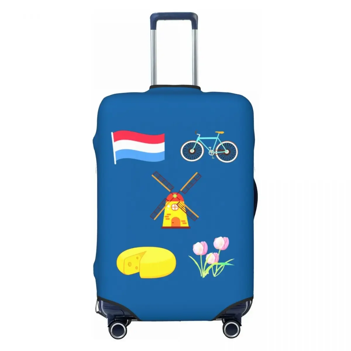 

Custom Netherlands Flag Luggage Cover Cute Proud To Be Dutch Suitcase Protector Covers Suit For 18-32 inch