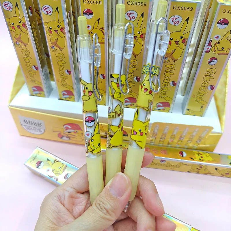 1/2/3/4/5/6pcs Pokemon Cute Pikachu Blind Box Gel Pen Anime Stationery Office School Supplies Teacher Reward Gifts Surprise Toys view 3