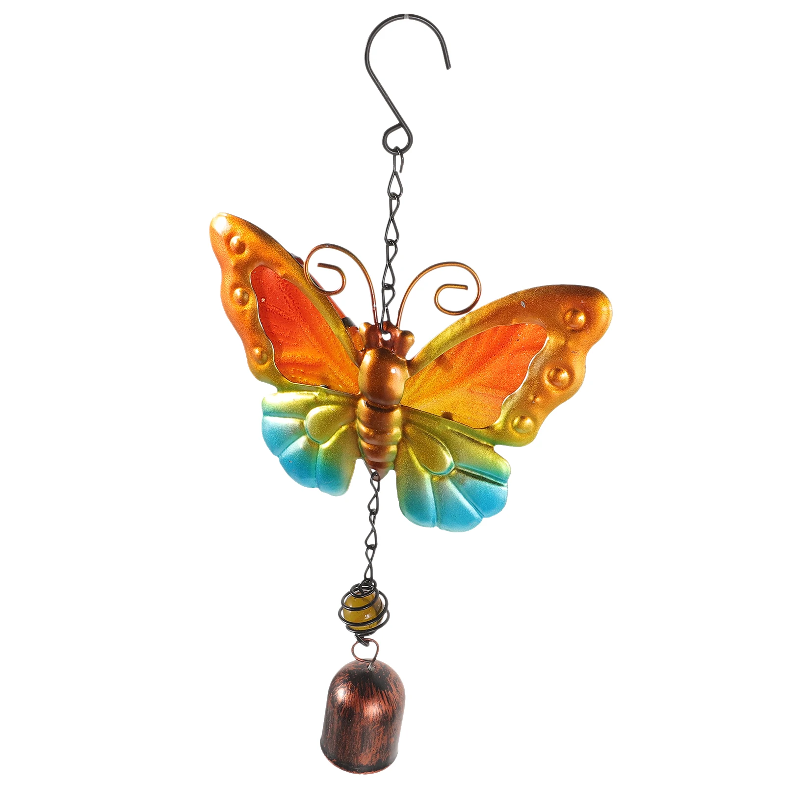 

Metal Wind Hanging Decorative Bird Outdoor Vintage Garden Pendant Bell Animal Win Lightweight Garden Hanging Pendant Practical