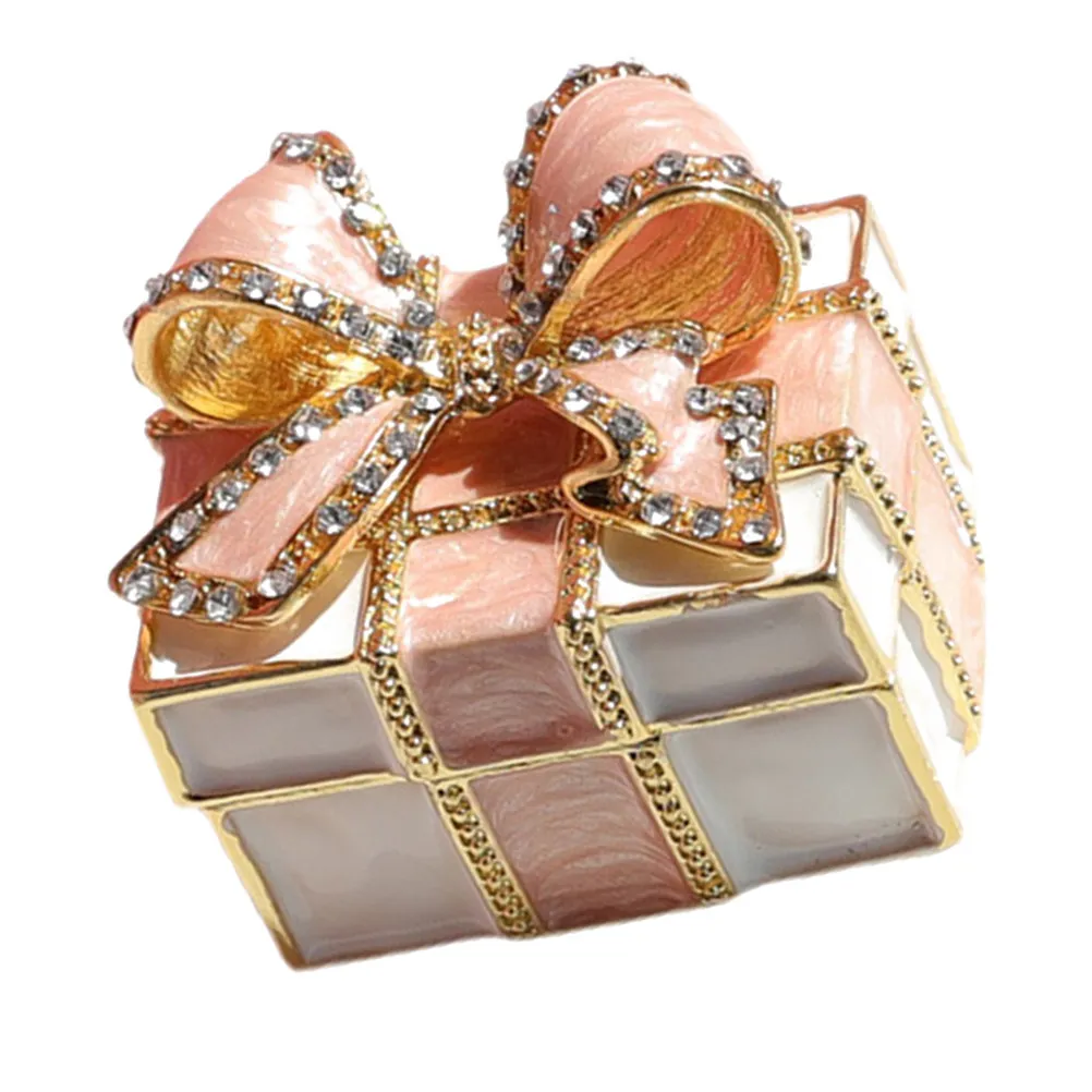 

1 шт. шкатулка для украшений премиум-класса, контейнер для хранения колец и ожерелий, подарочная упаковка, футляр с бантом, держатель для украшений, декоративная подарочная коробка