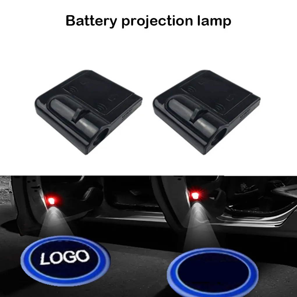 

2PCS Car Lamp Battery Smooth Projection Light Simple Installation Atmosphere Lights Birthday Gift Party Decoration