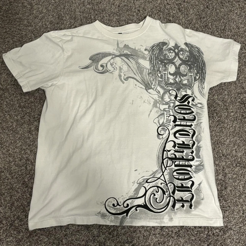 Obrázek 4: Léto klasický Y2K gotický styl tričko tisk nadrozměrné T košile vysoký ulice košile kolo krk bavlna topy pánská ženy T košile tričko